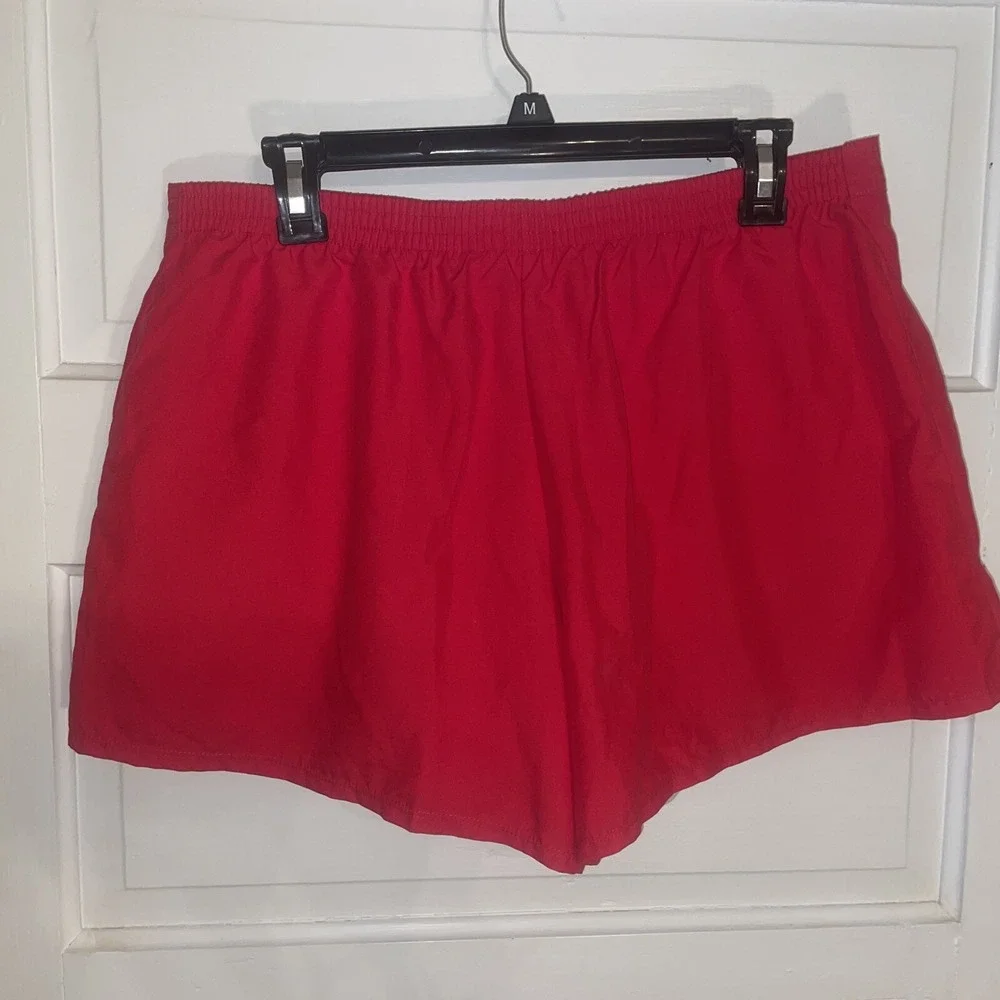 Liz Claiborne Lined Red Shorts Gold‎ Details Sz 12